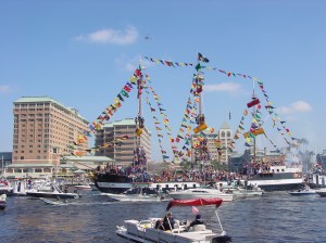 Gasparilla_Flagship_Invading_Tampa