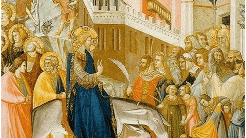 Palm Sunday Jesus enters Jerusalem